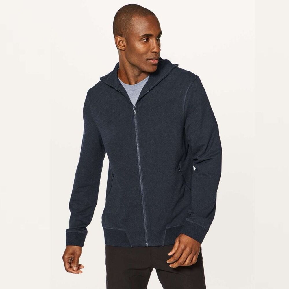 Lululemon Cross Cut Hoodie in Heathered Inkwell Size L